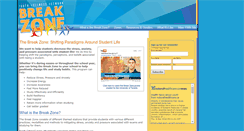 Desktop Screenshot of breakzone.youthwellnessnetwork.ca